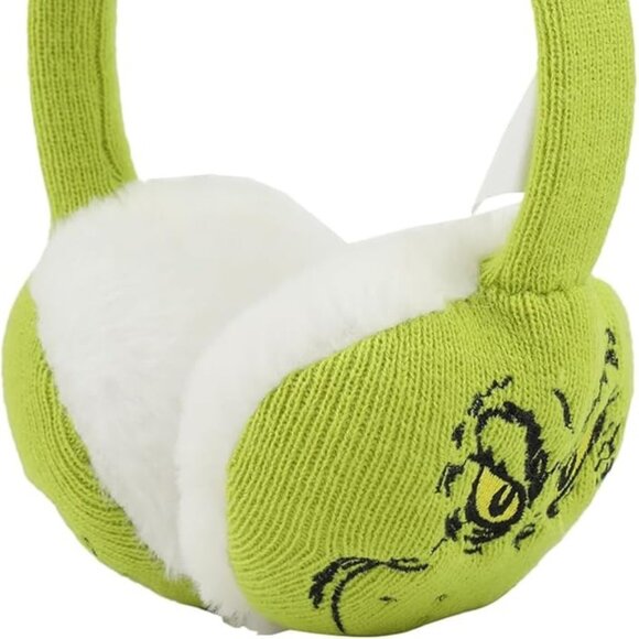 The Grinch Big Face Youth 2-Piece Green Ear Muffs & Magic Gloves Set - Picture 4 of 8